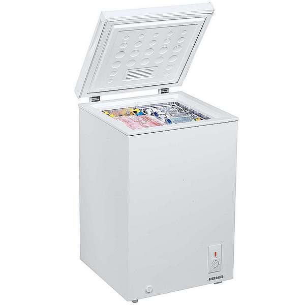 HELLER 100L CHEST FREEZER SILVR LINER...
