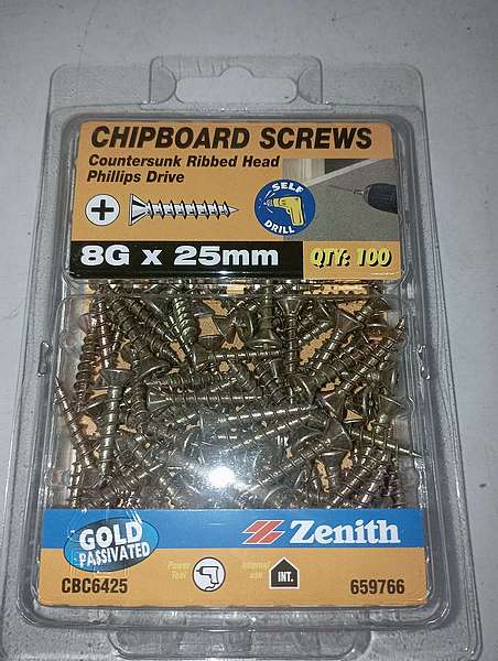 Chipboard screws...