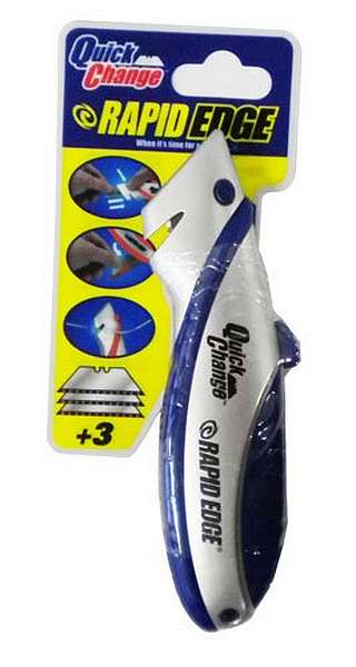Rapid-Edge-Quick-Change-Utility-Knife-Regular-Duty-Plus-Extra-Blades-Blue...