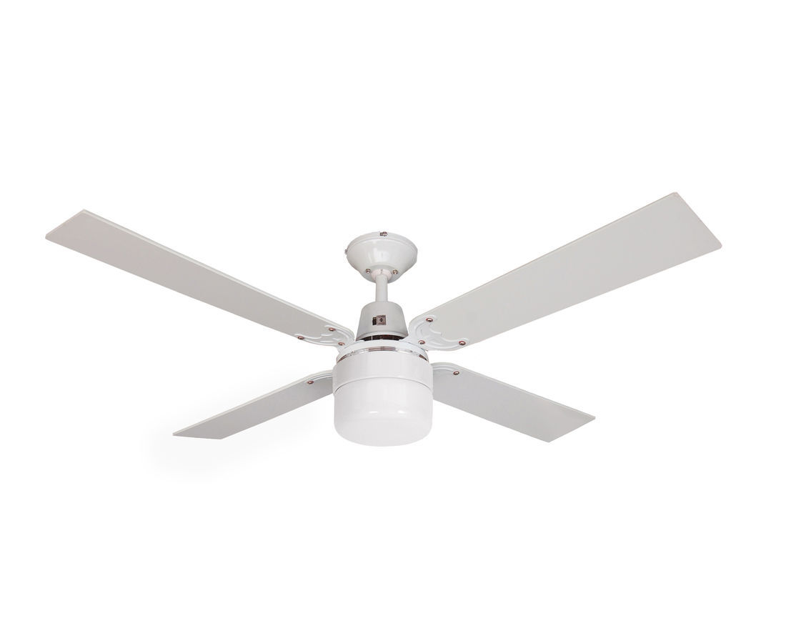 Heller 1200mm Reversible 4 Blade Ceiling Fan with Clipper Light...