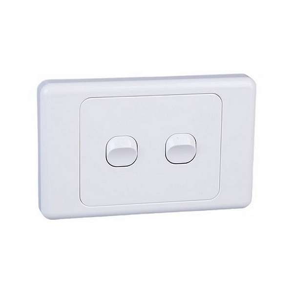 DUAL GANG WALL PLATE WITH SWITCH...