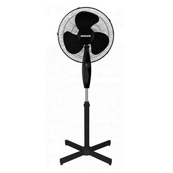 HELLER 40CM PEDESTAL FAN BLACK...
