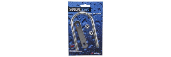  Zenith 316 Marine Grade Stainless Steel U Bolt 130mm 1pk