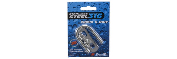 Zenith Stainless Steel U Bolt 20mm