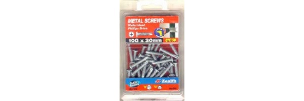 Screws Teks Ph;  Waf  Hd C3 10GX30mm PK50
