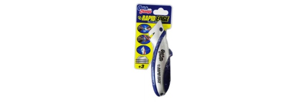 Rapid Edge Quick Change Utility Knife Regular Duty Plus Extra Blades Blue