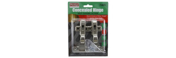 Prestige Concealed Hinge Self Closing Action 2pk