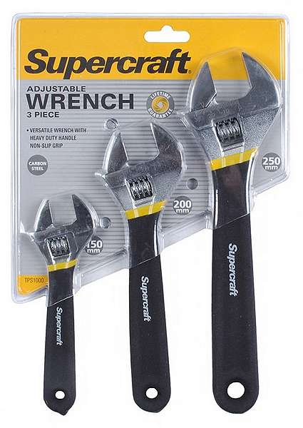 Adjustable Wrench Set 3 pieces...